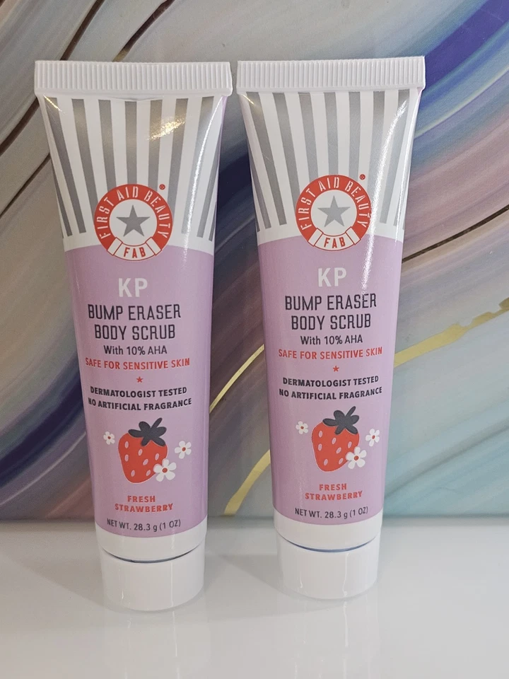 First Aid Beauty Mini KP Bump Eraser Body Scrub FRESH STRAWBERRY 28.3g / 1 oz - Image 1 of 1