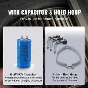 3/4HP Blower Motor 208/230V 1075RPM 5Speeds 48Frame 4.8Shaft CW/CCW - Picture 1 of 11