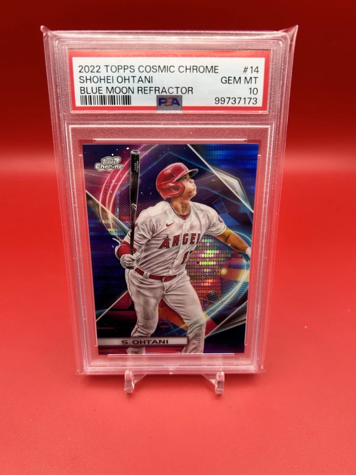 2022 Topps Cosmic Chrome - Shohei Ohtani Blue Moon Refractor /99 PSA GEM MT 10 - Image 1 of 2