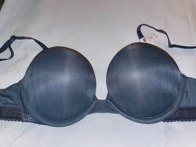 Victoria's Secret Bombshell Add-2-Cups Camiseta Sujetador Push-Up 34B Nuevo con Etiquetas Gris Foto 1 de 4