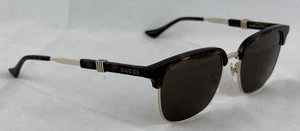 GUCCI GG1499SK 002 Gold Brown Havana Extra Large 55mm Sonnenbrille - Bild 1 von 16