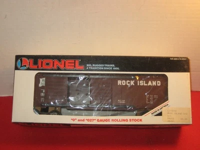 O Gauge Lionel Rock Island Double Door Box car 6-19232 Brown - Image 1 of 4
