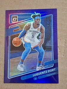 2021 LU LUGUENTZ DORT DONRUSS OPTIC BLUE VELOCITY NBA CARD #78 OKC THUNDER - Picture 1 of 2