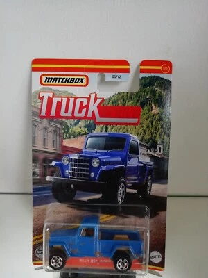 Matchbox Truck Series Willys Jeep Pick Up Pickup 4X4 su blister - Immagine 1 di 3