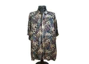 Vintage Hawaiian Shirt PIERRE CARDIN Tropical Tiki 100% Rayon Men - 2XLT - Picture 1 of 5