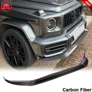 For Mercedes Benz G-Class W463 W464 G63 19+ Real Carbon Front Bumper Lip Spoiler - Picture 1 of 12