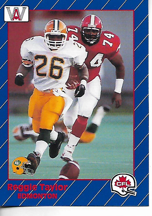1991 All World Canadian Football CFL Reggie Taylor Card #45 - Image 1 of 1