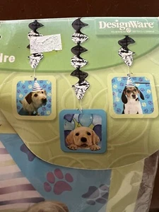 Party Pups party supplies hanging Cutout decorations 3ct. - Picture 1 of 3