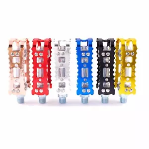 MKS BM-7 MTB BMX Old School Urban Bike 9/16" Pedal Alloy Anodized Bicycle pedal - Picture 1 of 9