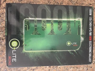 B-Lite 1000W Mini Ballast (Remote Capable) 120/240V SE-DE SAVE $$ W/ BAY HYDRO - Image 1 of 2
