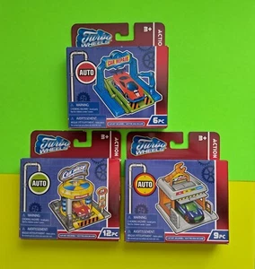 NEW - 3 Turbo Wheels - Auto 9PC, Car Wash 12PC, Car Repair 6PC- 1/64 die cast - Picture 1 of 1