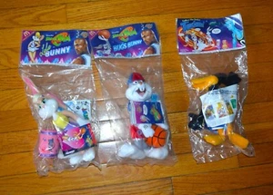 3 Space Jam McDonalds Plush Bugs Lola Bunny & Dafy Duck Sealed Vintage Jordan - Picture 1 of 8