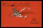 Österreich 1920er klassische Krampus Teufel Weihnachtskarte UNBENUTZT 95293