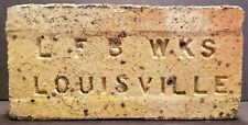 Antique Reclaimed Fire Brick Paver L F B WKS LOUISVILLE FIRE BRICK KENTUCKY LFB