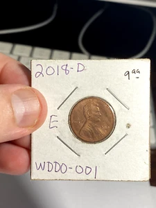 2018 D United States 1 Cent Error Coin - Picture 1 of 2