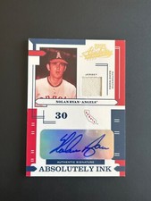 2004 Playoff Absolute Memorabilia Absolutely Ink Nolan Ryan Jersey AUTO 10/10