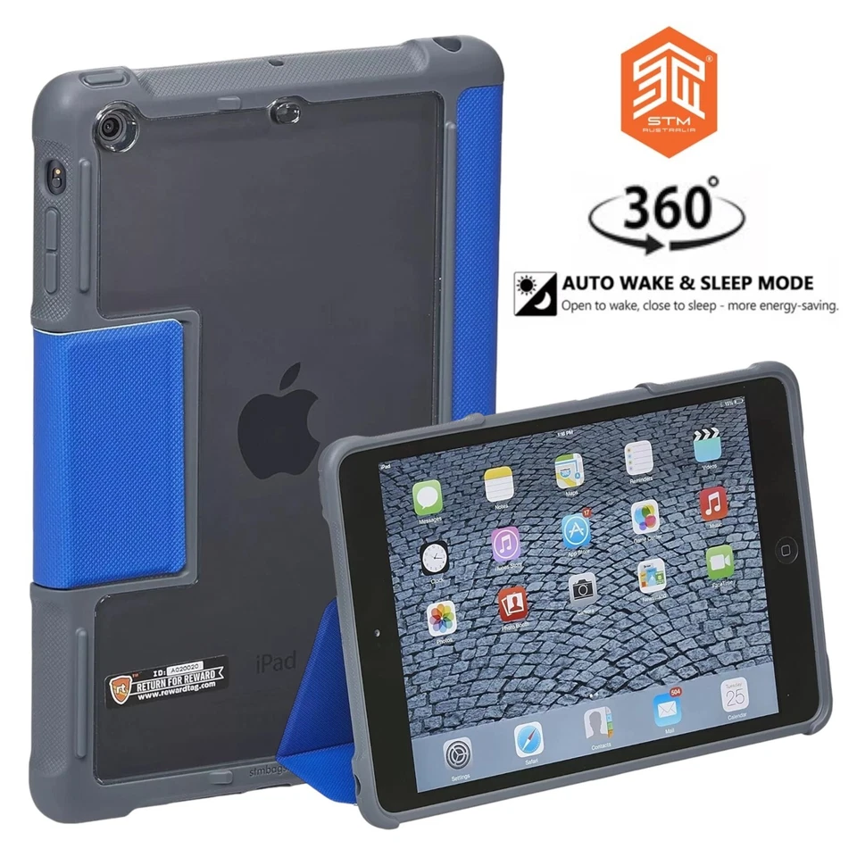 Official Genuine STM iPad Mini 4 Case (4th Generation) Smart Folio Folding Cover - Image 1 of 4