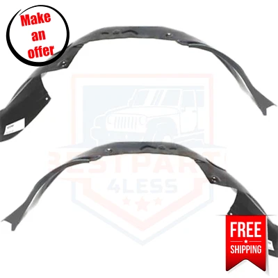Front Fender Liner Set of 2 Left & Right Side for 2006-2011 Cadillac DTS Base Foto 1 de 4