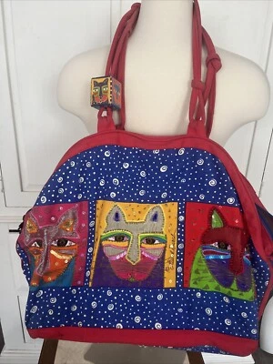 Bolso de Mano Laurel Burch Estampado Gato Vintage Foto 1 de 4