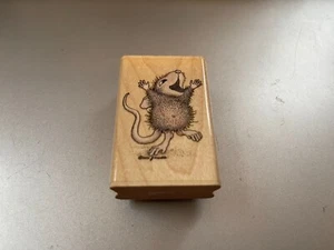 Estampilla de goma de diseño de ratón para casa ~ ¡OH! ¡DÍAS FELICES! ~ HMER1002 de 1993 - Imagen 1 de 3