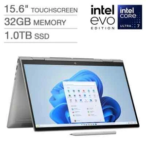New HP Envy x360 2-in-1 15.6" FHD IPS - Intel Ultra 7 - 32GB RAM 1TB - SEALED - Picture 1 of 5