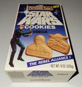 1983 STAR WARS Pepperidge Farm LUKE SKYWALKER Vanilla COOKE BOX Empty VINTAGE - Picture 1 of 6