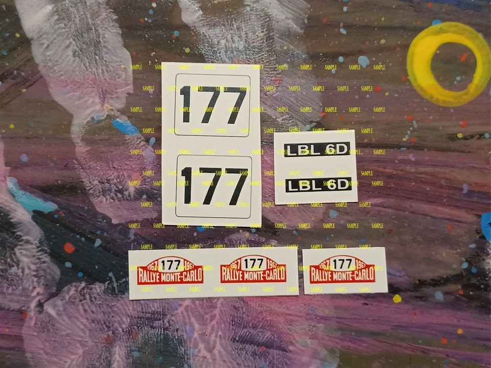 Corgi 339 MINI COOPER 177  Monte Carlo Rallye Reproduction Water Slides - Image 1 of 1