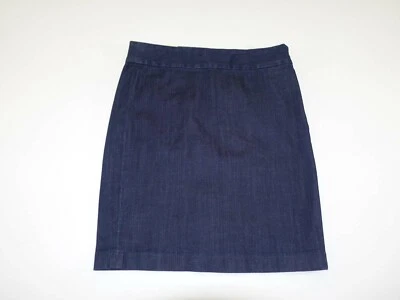 Tommy Hilfiger Women's Denim Mini Skirt Size 2 NWT Dark Blue Above Knee Pencil - Image 1 of 4