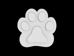 Paw Print Mold, Bath Bomb Mold, Soap Mold, Chocolate Mold, Craft Mold - Picture 1 of 9