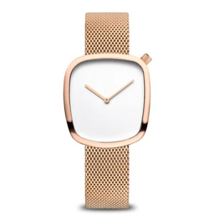 Reloj para mujer Bering Time guijarros oro rosa estuche y correa de acero inoxidable. 18034-364 - Imagen 1 de 5