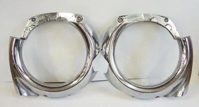 Nash Rambler 1956 1957 anillos de faros biseles llantas izquierda derecha Foto 1 de 4