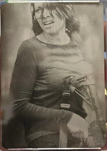 ๐ฅ 2016 Walking Dead Black Printing Plate โโ Maggie Green โ Used In... - Picture 1 of 2