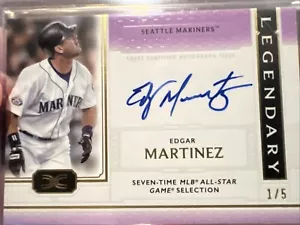 2024 Topps Definitive Edgar Martinez Legendary Auto 1/5 Mariners HOF DH - Bild 1 von 3