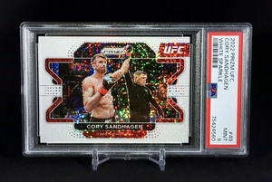 2022 Panini UFC Prizm Cory Sandhagen #49 White Sparkle Prizm PSA 9 SSP POP 2!!