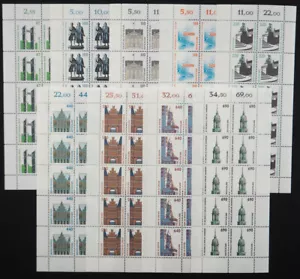 Bund, alle 10er Kleinbögen Sehenswürdigkeiten der DM-Zeit, **/MNH, ME 350,- - Bild 1 von 1