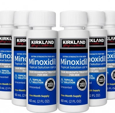 Kirkland Signature Hair Regrowth Solution 6 Bottles Minoxidil 5% For Men - Image 1 of 4