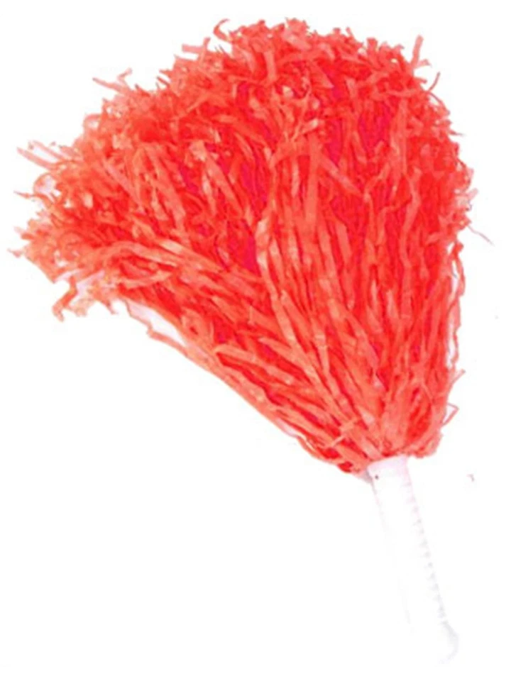 Pair of Red Costume Cheer Leader Pom Pom Shakers Cheerleader - Image 1 of 1