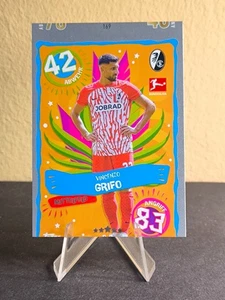 TOPPS MATCH ATTAX BUNDESLIGA 2023/2024 - SAMBA #8 VINCENZO GRIFO - FEHLSCHNITT - Bild 1 von 3