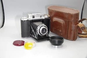 Ensign Selfix 12-20 klappbare Messsucherkamera – Ross Xpres Objektiv 75 mm f/3,5 - Bild 1 von 7