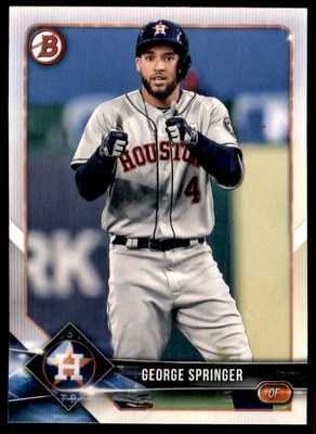 2018 Bowman George Springer Houston Astros #14 - Image 1 of 2