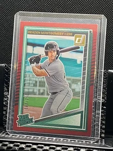 Braden Montgomery 2025 Donruss Rated Prospect Red #189/250 - White Sox - Picture 1 of 2