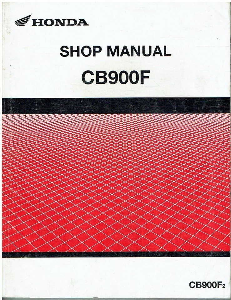 HONDA CB900F ORIGINAL 2001 FACTORY WORKSHOP MANUAL - Image 1 of 1