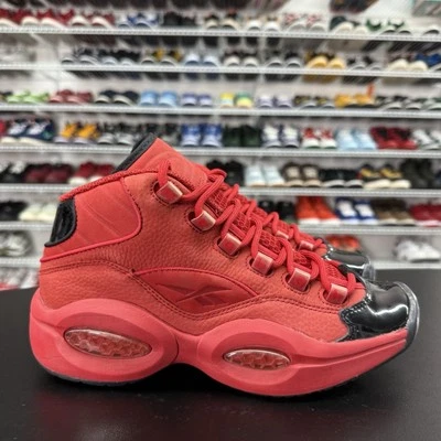 Reebok Question Mid Allen Iverson Heat Over Hype FX4015 Youth Size 6.5 No Insole - Image 1 of 4