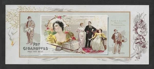 Tarjeta comercial de tabaco Allen & Ginter 1893 - cigarrillos para mascotas - Georgie Cayvan - Imagen 1 de 2