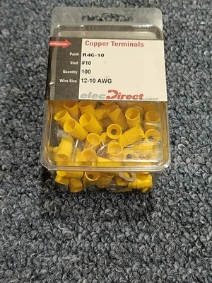 New Copper Terminals R4C-56, R4C-14S, R4C-10 - Ring Crimp Terminals Bundle - Image 1 of 4