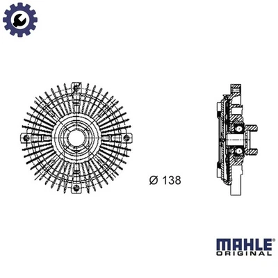 VENTILADOR RADIADOR EMBRAGUE CFC 61 000P PARA AUDI 100 A6/S6 500 AAN 2.2L AAS 2.4L 5cyl Foto 1 de 4