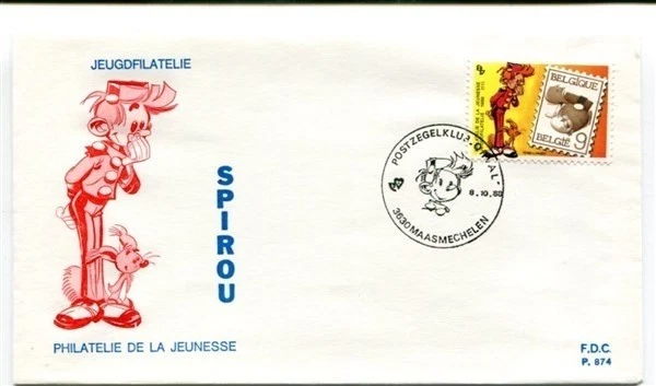 D33971 FDC Belgium P.874 Cartoons Spirou Robbedoes Maasmechelen - Image 1 of 1
