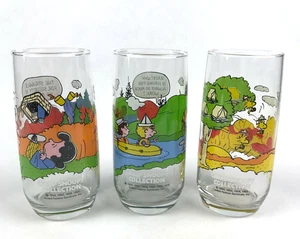 X3 Vintage McDonalds Peanuts Camp Snoopy Sammler Gläser Charlie Lucy Woodstock - Bild 1 von 11