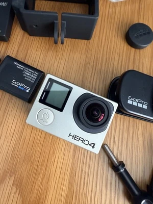 2 x GoPro HERO4 Black 4K HD 12MP Action Camera plus Sena Bluetooth +extras *READ - Image 1 of 4