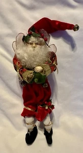 Mark Roberts Christmas Fairy Ornament Bells, 12" Vintage 1980s Posable - Picture 1 of 12